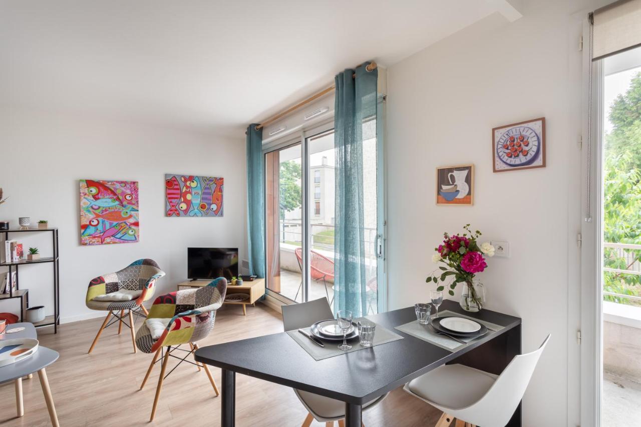 Apartament Bahibe - Balcon Et Parking Au Calme Proche Gare Rennes Zewnętrze zdjęcie