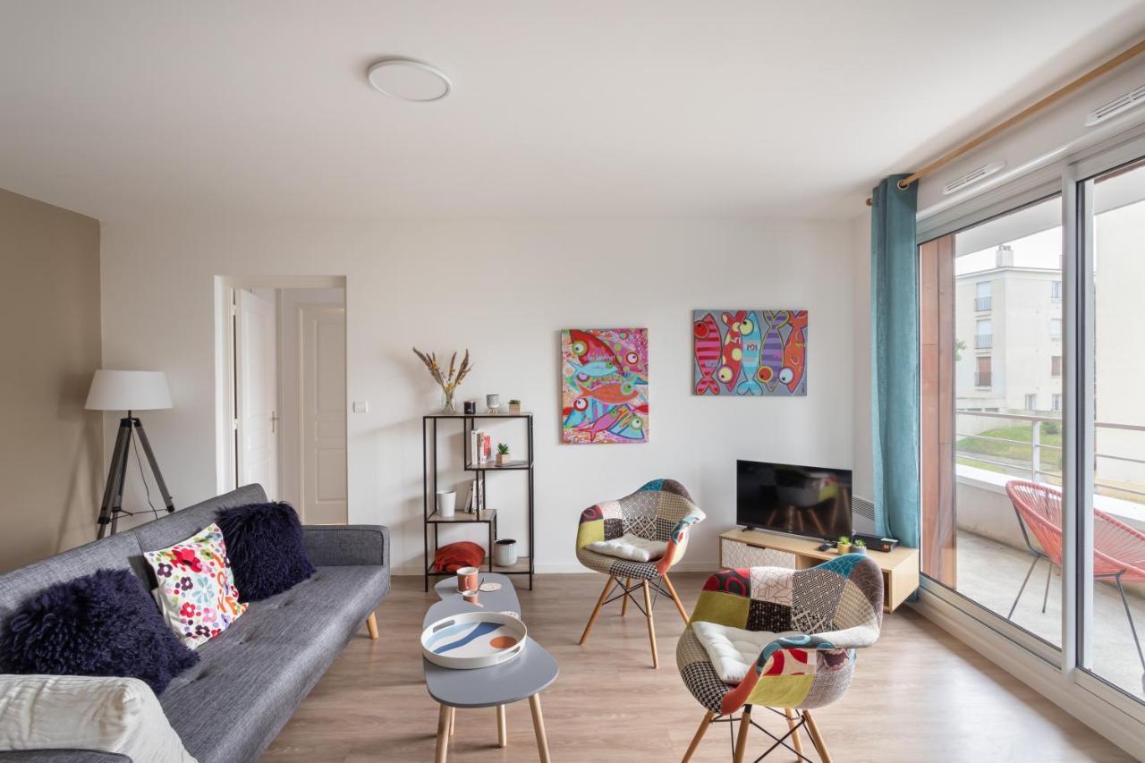 Apartament Bahibe - Balcon Et Parking Au Calme Proche Gare Rennes Zewnętrze zdjęcie